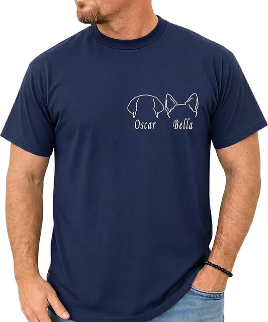 Custom Dog Mom Shirt Personalized Dog Ears Sweatshirt by CustomUnique