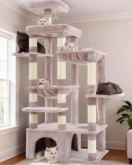 Heybly Cat Tree, 71-Inch Tall Cat Tower by HEYBLY