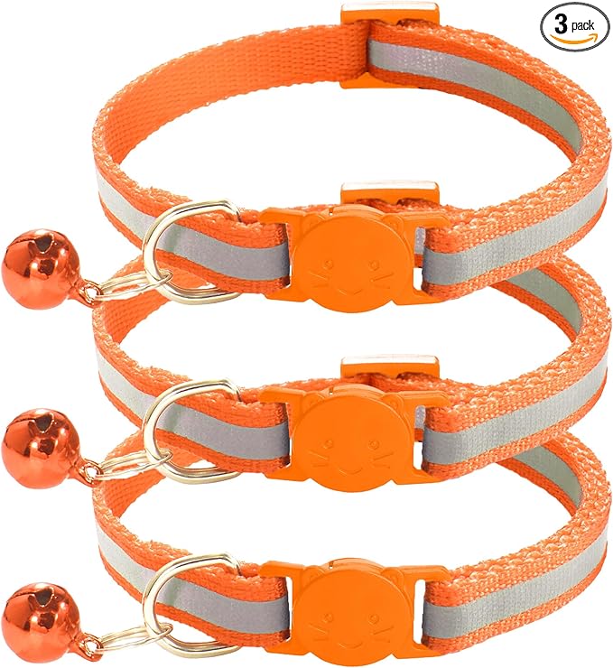 3 Pack Reflective and Breakaway Cat Collars by Unknown
