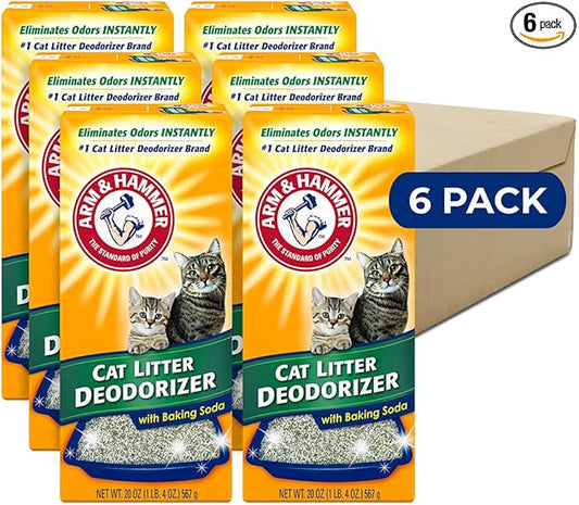 ARM & Hammer Cat Litter Deodorizer Double Duty, 20 oz, 6 Pack by ARMHAMMER