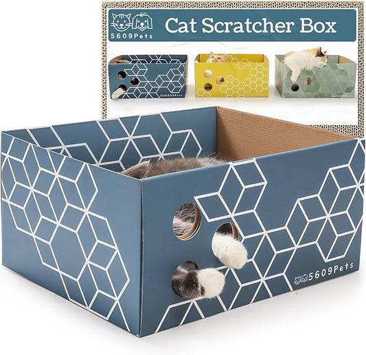5609PETS Cat Scratching Box, Extra Large Refillable Double-Sided Scratch Pad by 5609PETS