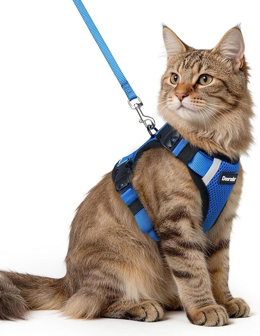 Dooradar Cat Harness and Leash Set, Escape Proof Soft by Dooradar