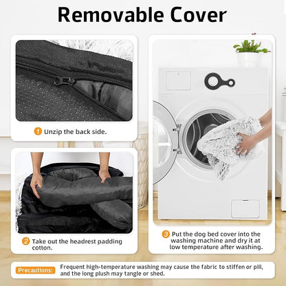 GGIB Calming Dog Bed Fluffy Plush Dog Mat - Image 4