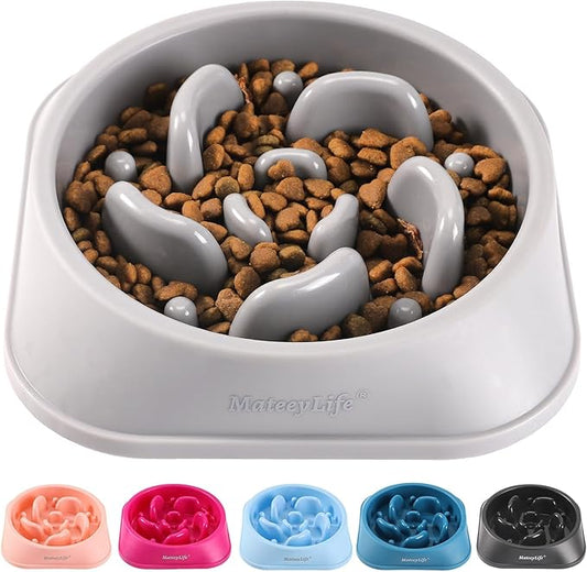 MateeyLife Slow Feeder Dog Bowls, Anti-Choking Puzzle Dog Food Bowls, Anti-Slip by MateeyLife
