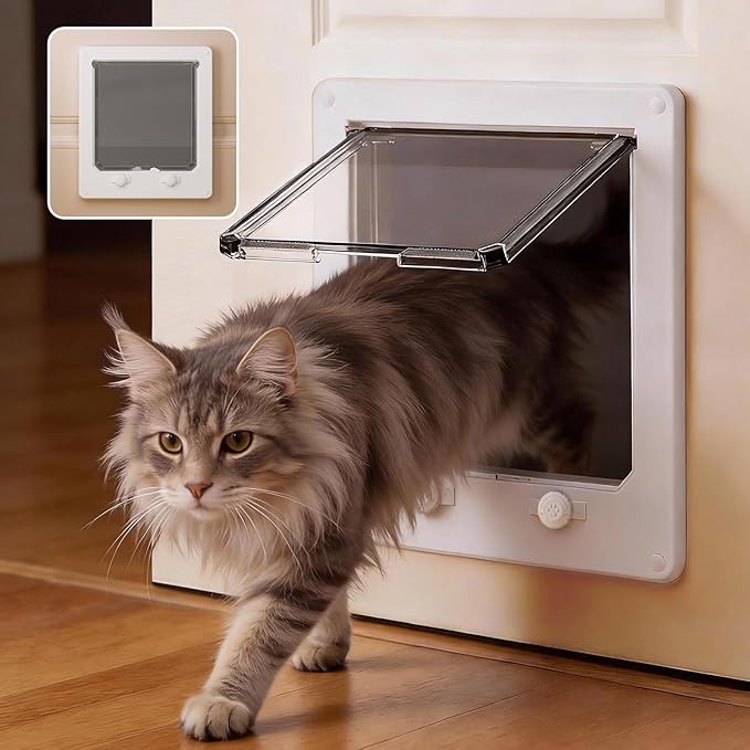 LIBBEPET Cat Door Interior Door, Indoor Cat Doors, X-Large Pet Doors by LIBBEPET