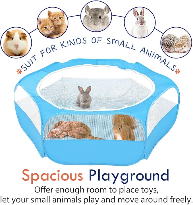 Pawaboo Small Animals Playpen, Waterproof Small Pet Cage Tent - Image 7