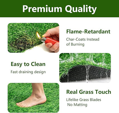 Artificial Grass Rug 6FT x 10FT – UV & Wear Resistant, Pet-Friendly Artificial - Image 4