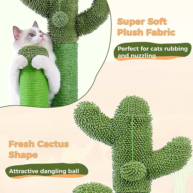 PAWZ Road Cat Scratching Post Cactus Cat Scratcher - Image 3
