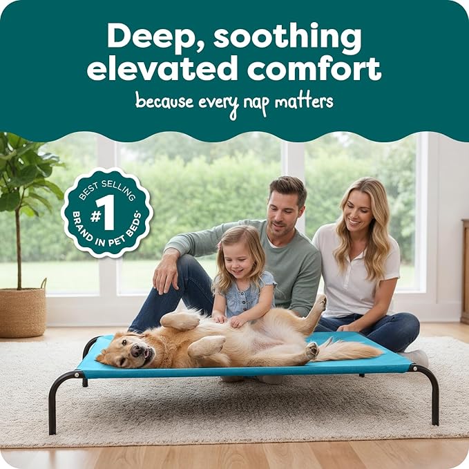 FurHaven Elevated Dog Bed, Cooling Raised Pet Cot - Image 2