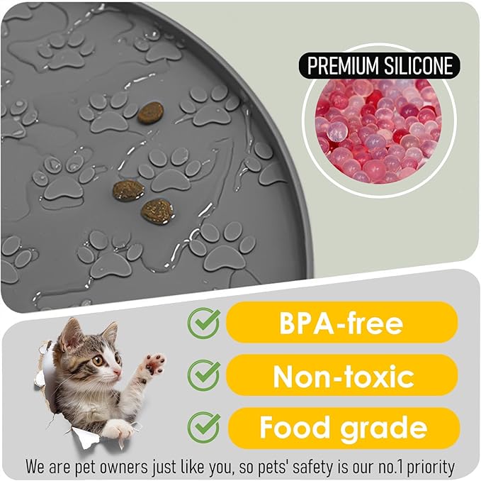 Pet Feeding Mats for Food and Water, Waterproof Anti-Slip Placemats for Dog Cat - Image 3