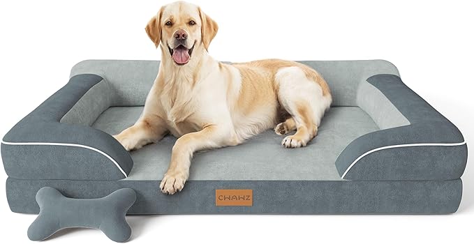 CWAWZ Jumbo Dog Bed for Extra Large Dogs, Orthopedic Dog Bed by CWAWZ