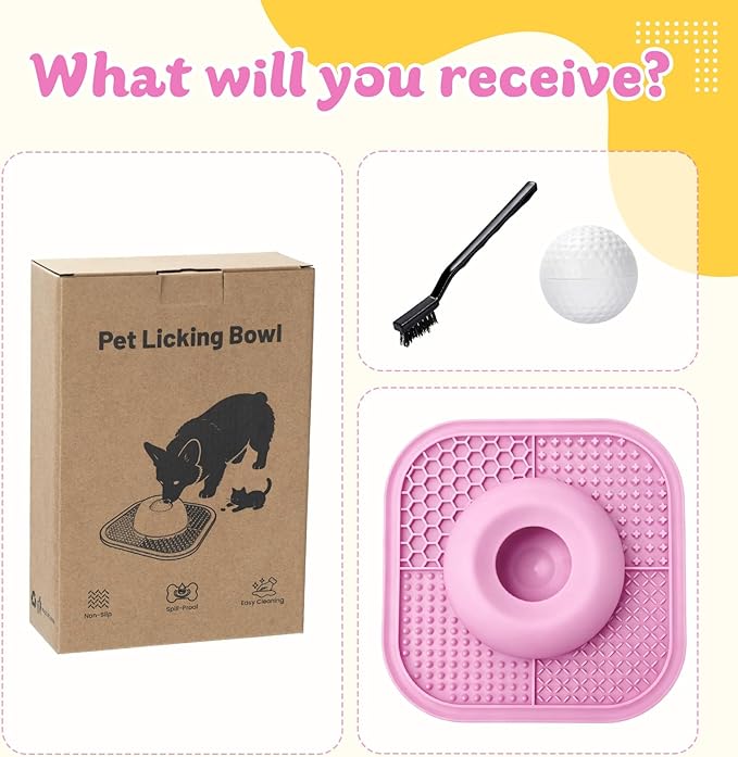 Slow Feeder Dog Bowls & Lick Mat - Image 8