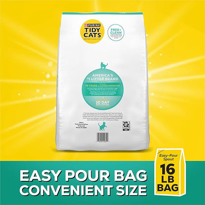 Purina Tidy Cats Clumping Cat Litter Odor Control, Free and Clean Unscented - Image 5