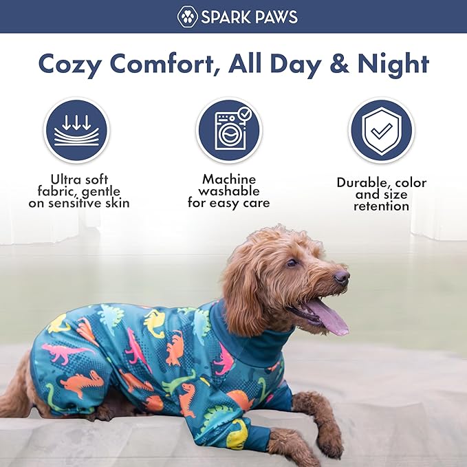 Spark Paws Dog Pajama, Dog Recovery Suit Male, Ultra-Soft and 4-Way Stretch - Image 4