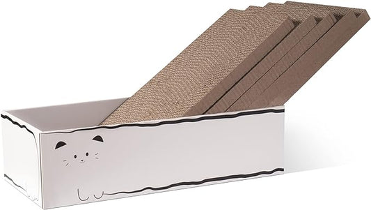 Smartbean Cat Scratcher, 17.3"L x 7.9"W x 4.7"H, Reversible Design by SMARTBEAN