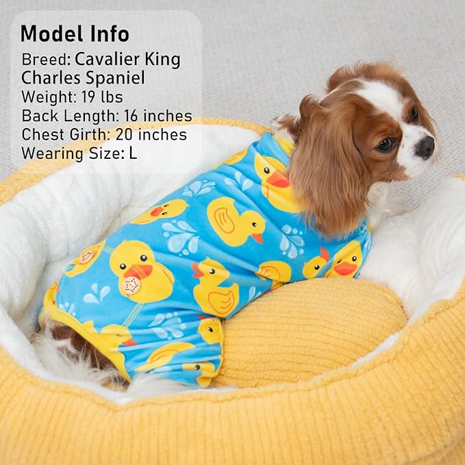 KYEESE Dog Pajamas Comfy Pet Coat Pet Costume Pets Pjs Stretchy Dogs Clothes - Image 4