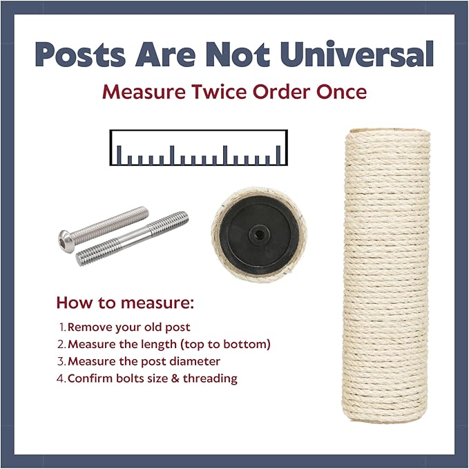 TRIXIE Replacement Sisal Post for Cat Scratching Posts, Backup Scratcher for - Image 3