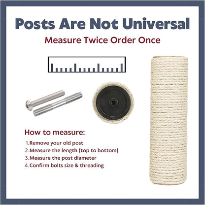 TRIXIE Replacement Sisal Post for Cat Scratching Posts, Backup Scratcher for - Image 3