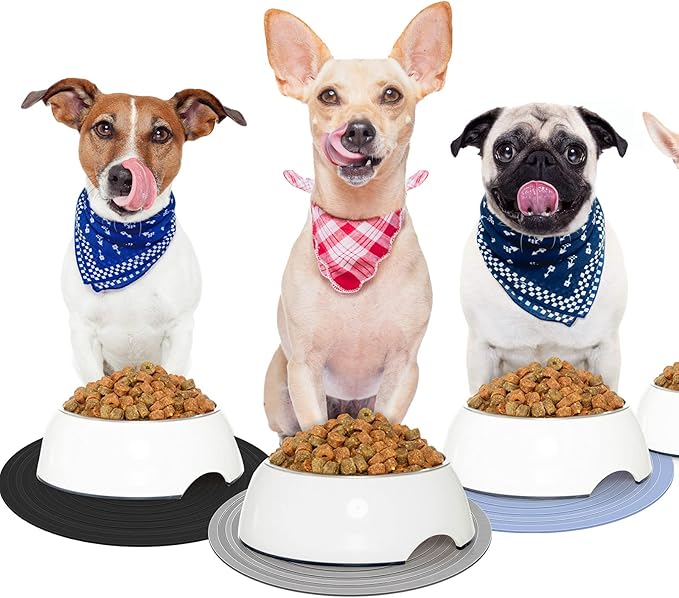 3 Pieces Silicone Pet Food Mat Feeding Mat - Image 7