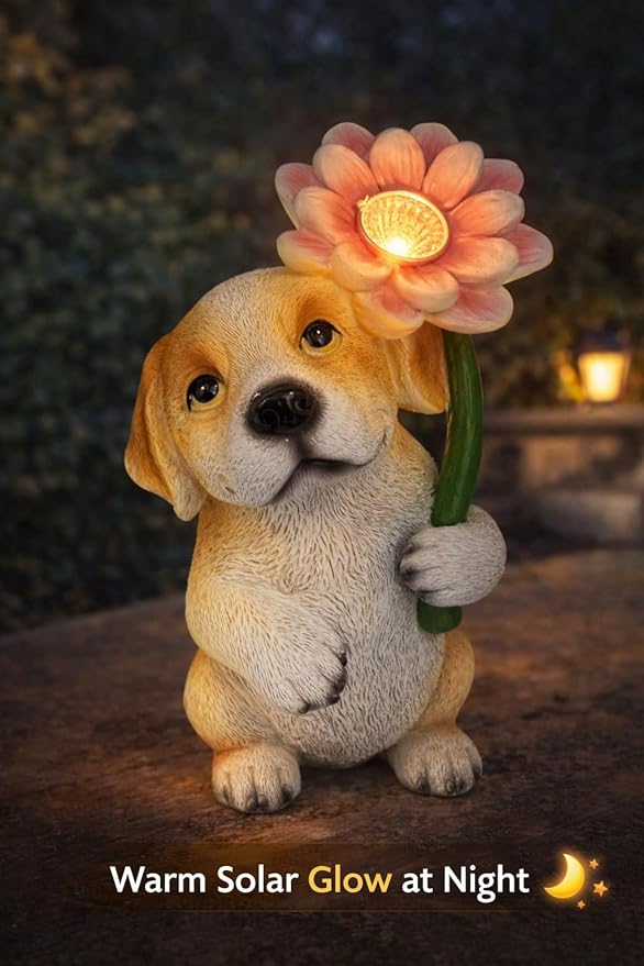 GoGnome Solar Dog Garden Statue - Image 7
