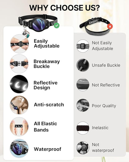 Cat Collar with Airtag Holder, Breakaway Airtag Cat Collar - Image 7