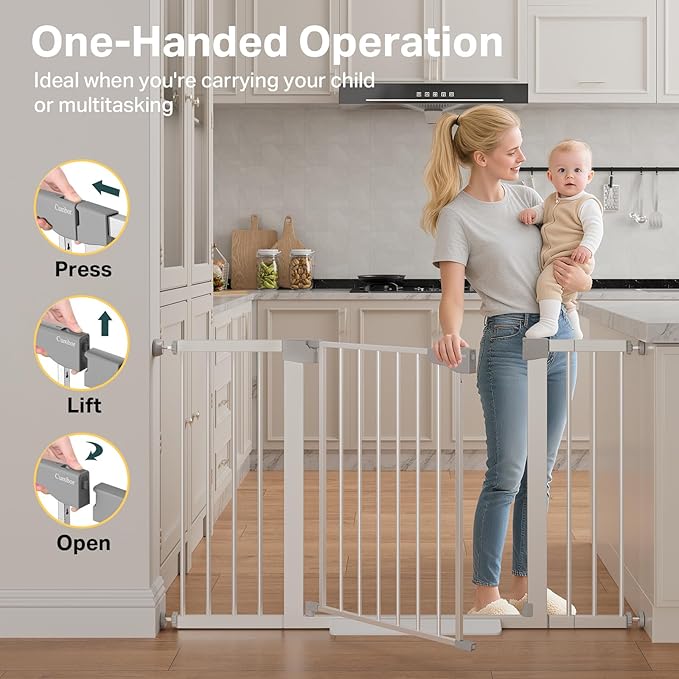 Cumbor 29.7–51.5" Extra Wide Baby Gate - Image 7