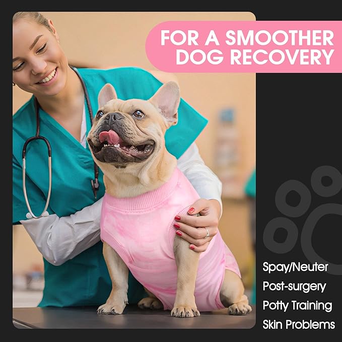 FUAMEY Recovery Suit for Dogs After Surgery, Soft Breathable Dog Bodysuit - Image 3