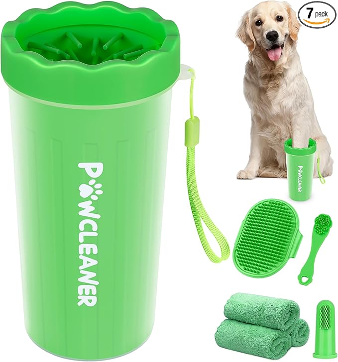 Professional 7 in 1 Dog Paw Cleaner by Comotech