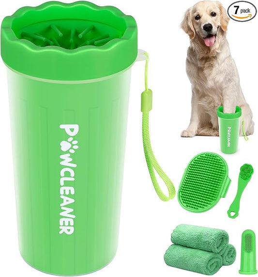 Professional 7 in 1 Dog Paw Cleaner by Comotech