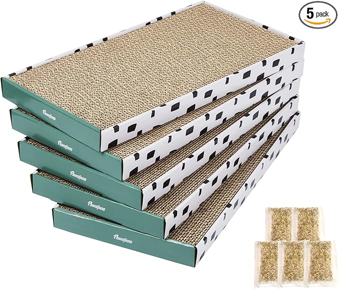 PAWSFANS Cat Scratcher Cardboard Scratch Pad by Pawsfans