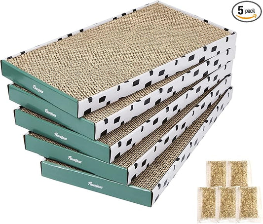 PAWSFANS Cat Scratcher Cardboard Scratch Pad by Pawsfans