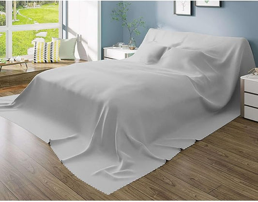 SIELUNO Furniture Dust Cover for Bed Flat Sheets King Size, Mattress Protector by SIELUNO