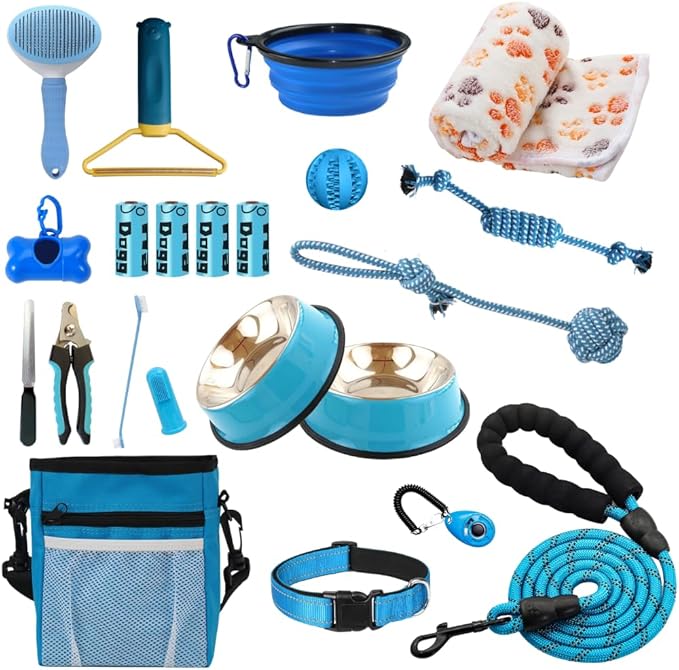 PupLuxe Puppy Starter Kit Blue 22 Piece Kit Great by PupLuxe