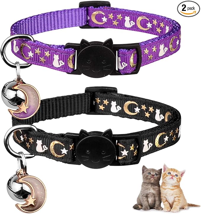 Baeuppit 2PCS Breakaway Cat Collars by Baeuppit