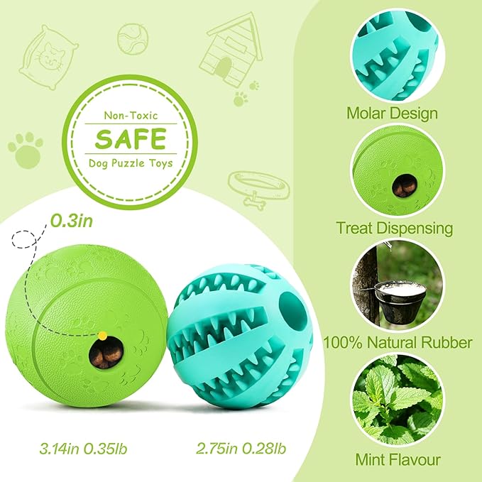 HIPPIH Dog Puzzle Toys 2 Pack, Dog Enrichment Toys - Image 2