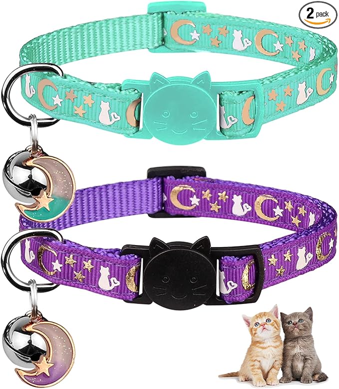 Baeuppit 2PCS Breakaway Cat Collars by Baeuppit