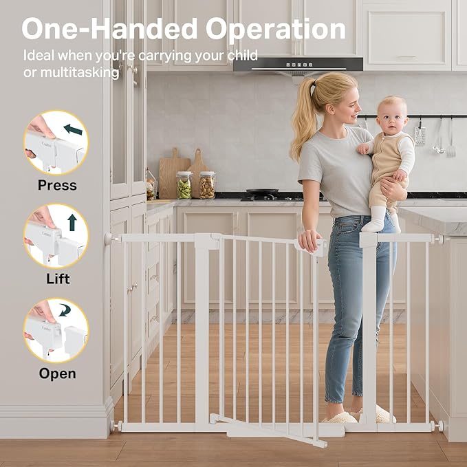 Cumbor 29.7–51.5" Extra Wide Baby Gate - Image 8