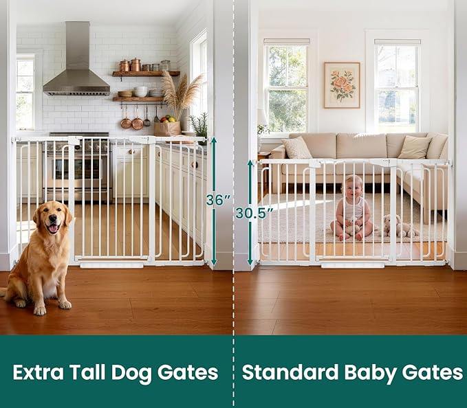 Cumbor 36" Extra Tall Baby Gate - Image 2