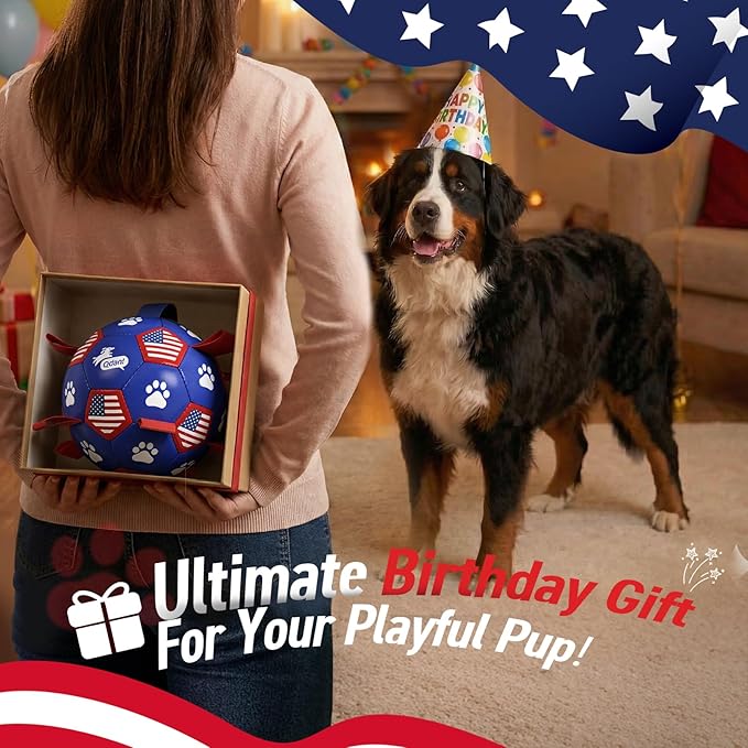 QDAN Dog Toys, Soccer Ball - Image 7