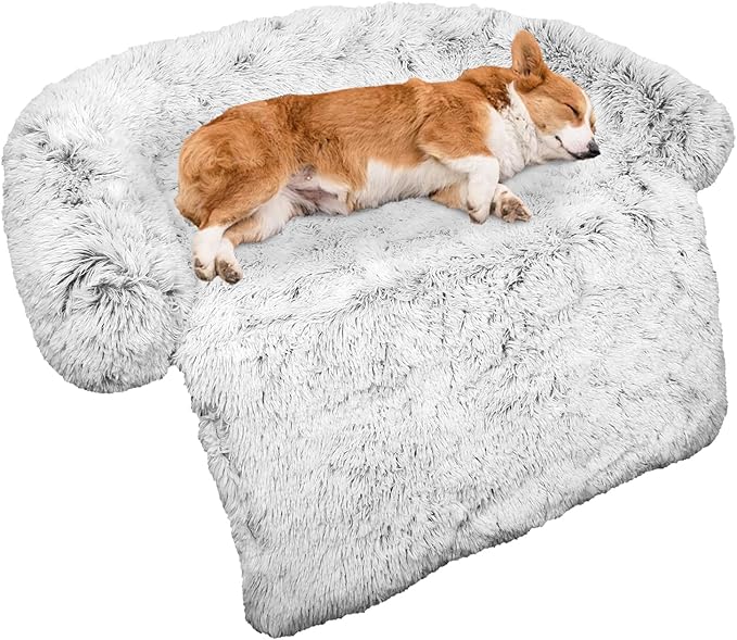 Calming Dog Bed Fluffy Plush Dog Mat by GGIB