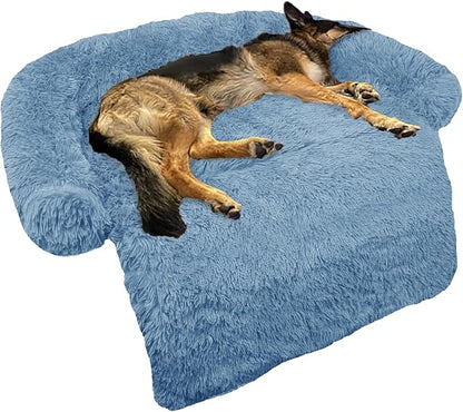 GGIB Calming Dog Bed Fluffy Plush Dog Mat by GGIB