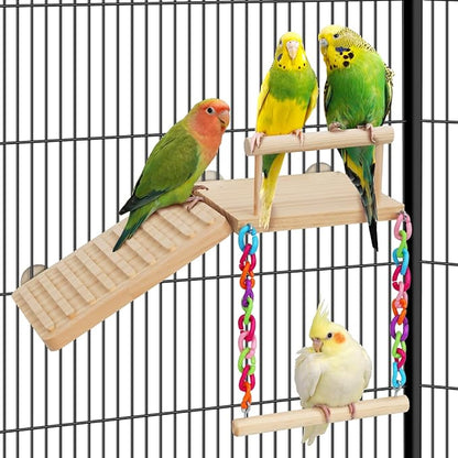 Bird Perches Platform Swing by Unknown