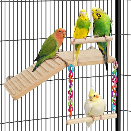 Bird Perches Platform Swing by Unknown