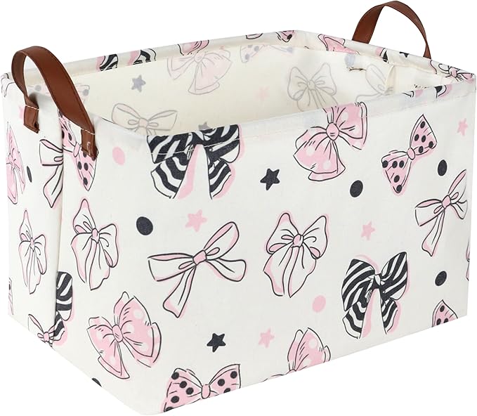 Essme Rectangular Pink Basket, Storage Box, Mother's Day Basket, Storage by ESSME
