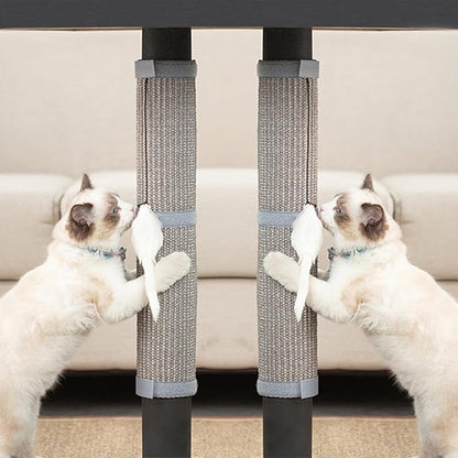 JanYoo 2 Pieces Cat Scratcher Cat Furniture Table Leg Protectors Sisal Cat by JanYoo