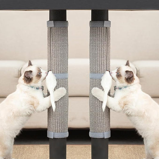 JanYoo 2 Pieces Cat Scratcher Cat Furniture Table Leg Protectors Sisal Cat by JanYoo