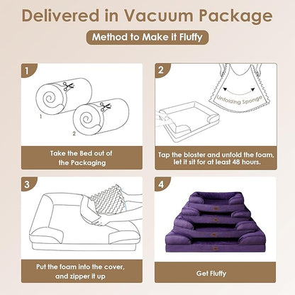 EHEYCIGA Orthopedic Dog Beds for Large Dogs, Waterproof Memory Foam Large Pet - Image 3