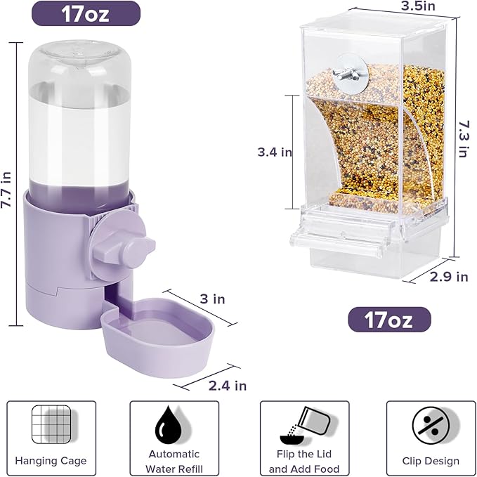 lemtrflo No Mess Bird Feeder Water Dispenser Set, Bird Feeder - Image 3