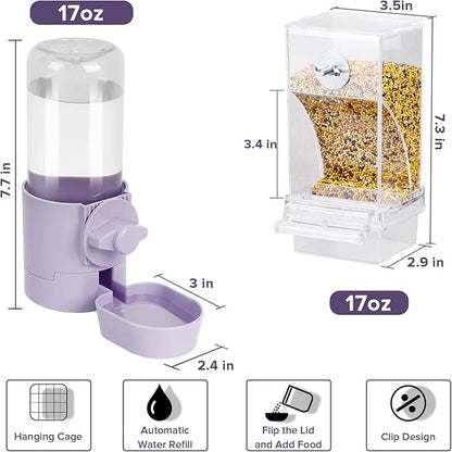 lemtrflo No Mess Bird Feeder Water Dispenser Set, Bird Feeder - Image 3