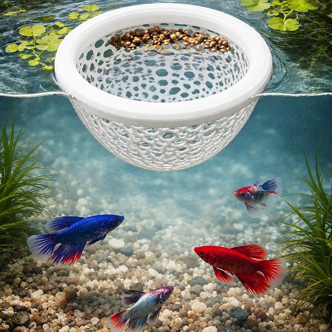 Floating Betta Fish Shrimp, Betta or Shrimp Feeder, Cave Hammock, Small Fish - Image 4